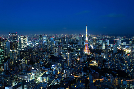 东京天际线景观