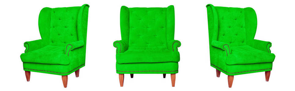 纺织经典绿色椅子