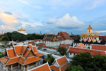 在泰国曼谷 Wat Ratchanatdaram 寺