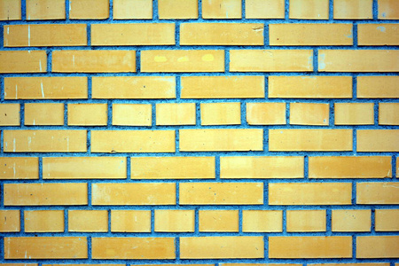 黄色砖墙的背景