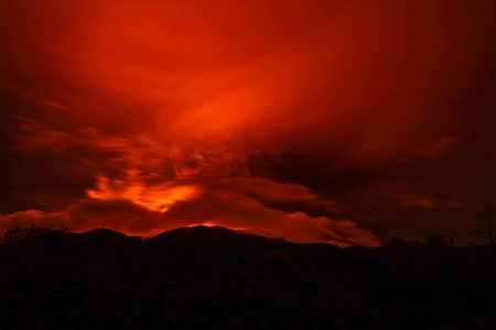 在埃特纳火山火山熔岩流。西西里岛, 意大利