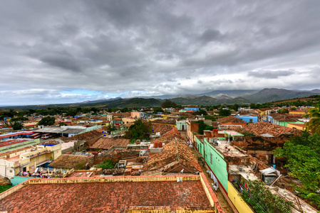 全景视图古巴特立尼达