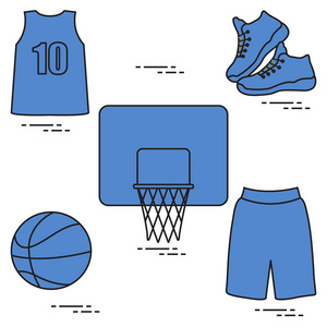 运动制服与篮球装备