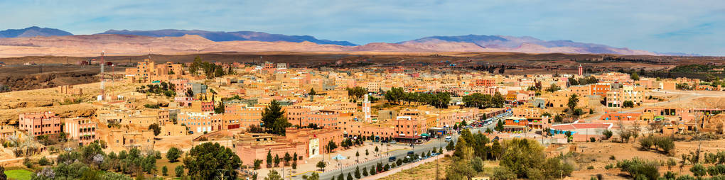 Kalaat Mgouna，摩洛哥的一个市镇的视图