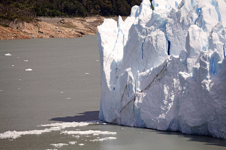 佩里托莫雷诺冰川在洛杉矶 Glaciares 国家公园, 巴塔哥尼亚, 阿根廷