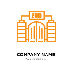 动物园公司徽标设计模板