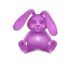 粉红兔子毛绒玩具