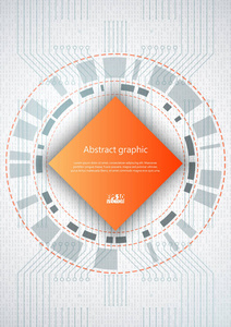 抽象的技术背景与各种技术元素。Eps10 矢量图