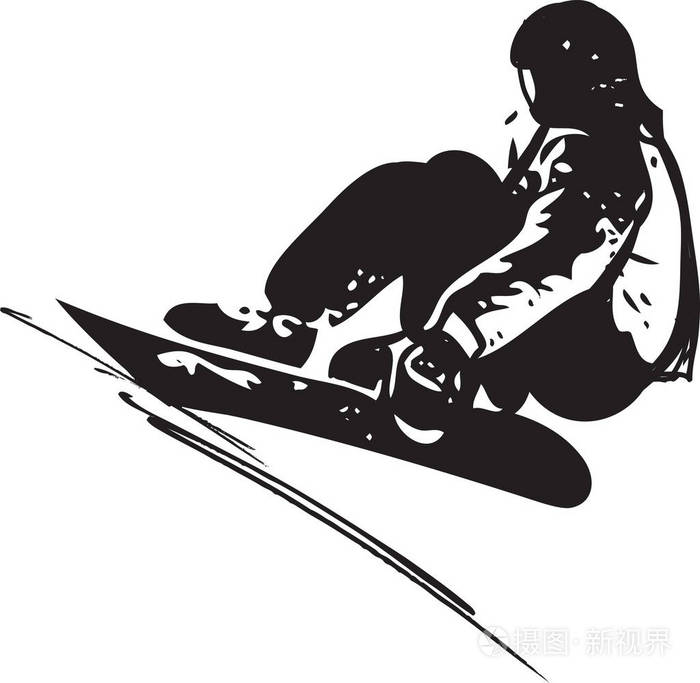 沙地滑板素描图
