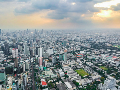 曼谷摩天大楼鸟瞰图