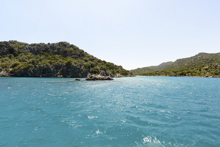 土耳其海岸的地中海水