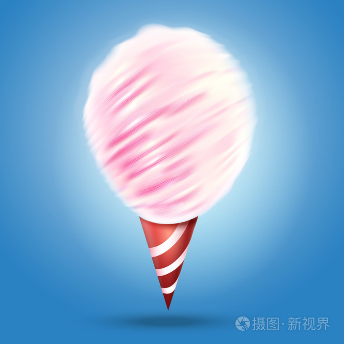 矢量现实的棉花糖