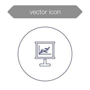 演示文稿板图标上的图表图片