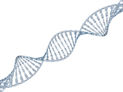 玻璃的 dna 模型。3d 渲染