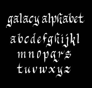 Galacy 矢量字母小写字符