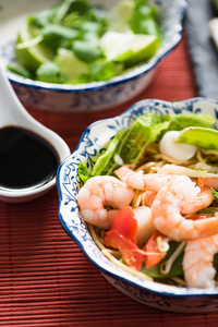 海食品炒面亚洲风格菜图片