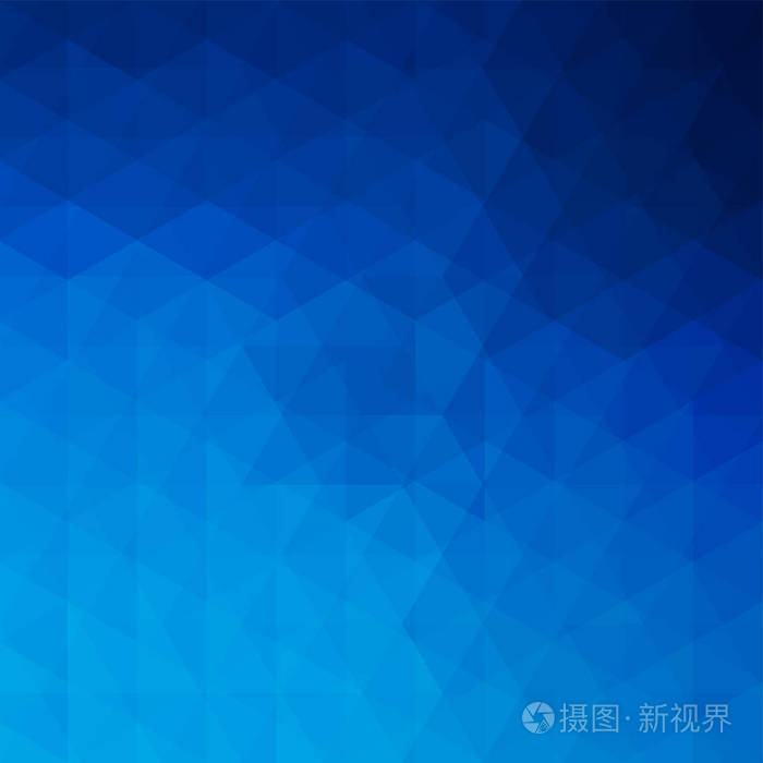 抽象背景的蓝色三角形组成.