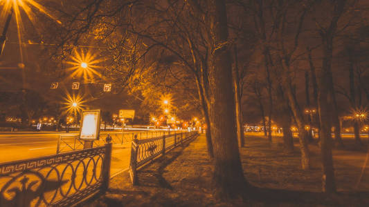 夜晚的城市圣彼得斯堡图片