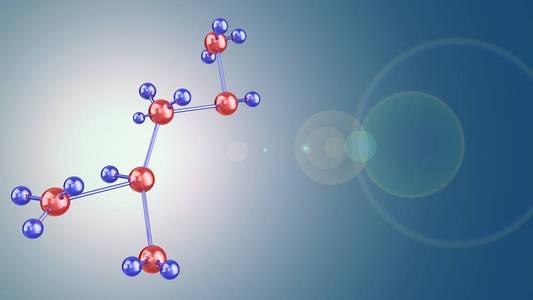 分子的结构和镜头光晕