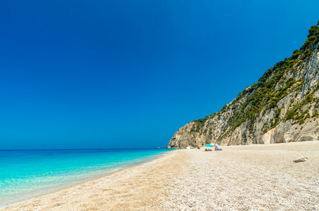 希腊，莱夫卡达岛 Egremni 海滩