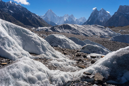 舒尔地块山和冠冕峰，K2 迷航，巴基斯坦