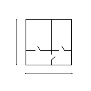 房屋计划图标。建设项目矢量符号