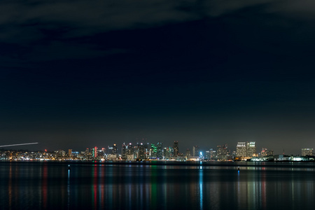 圣地亚哥夜视图城市景观