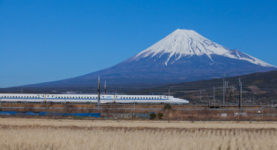 观富士山与东海道新干线