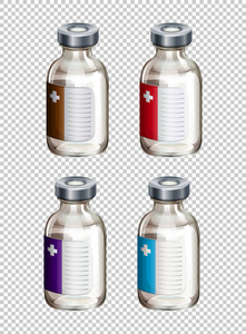 液体药四个包装设计图片