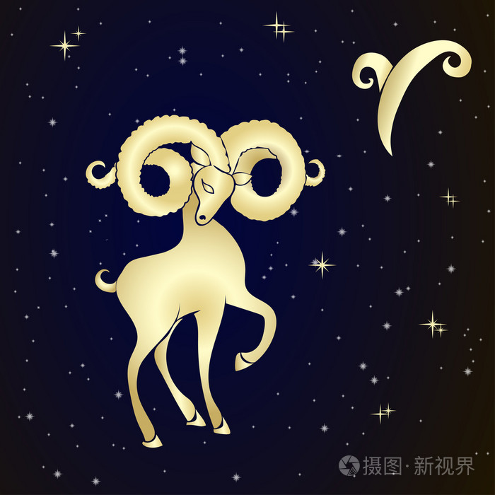 黄道十二宫白羊座是满天星斗的天空