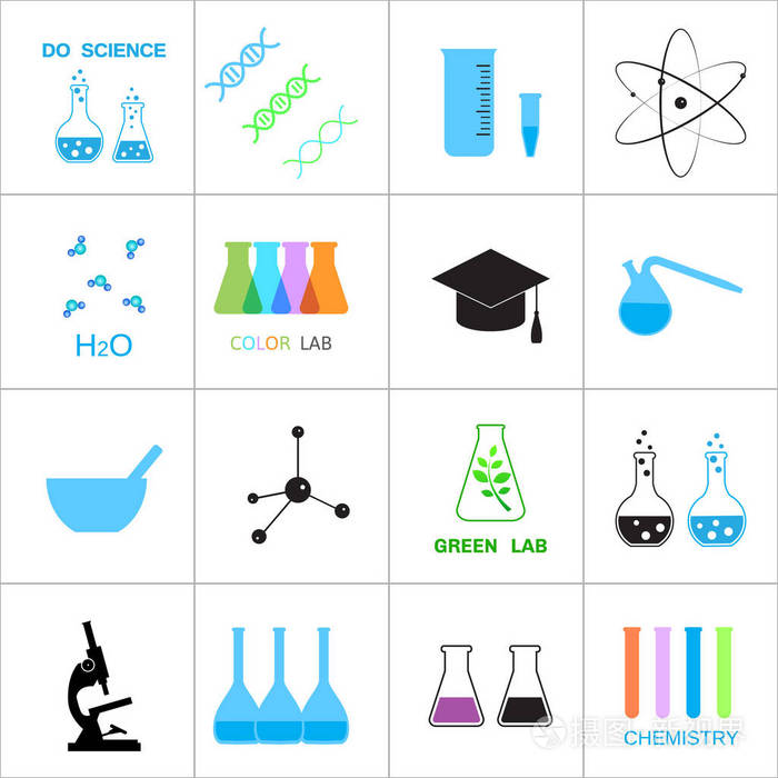 科学和化学有关的图标