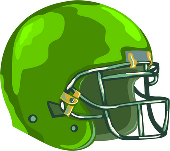 美式橄榄球头盔绿色 Wpa