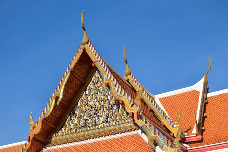 屋顶顶尖先端,建筑泰国寺庙照片