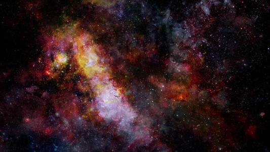 爆炸超新星明亮的星云。由 Nasa 提供的这幅图像的元素