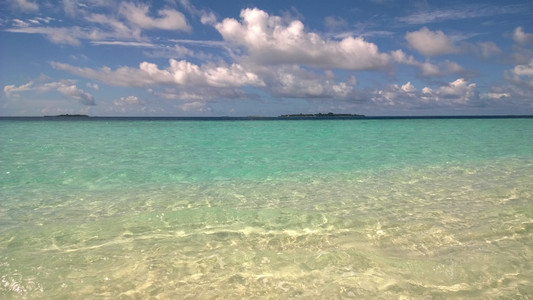 美丽的海滩和热带海