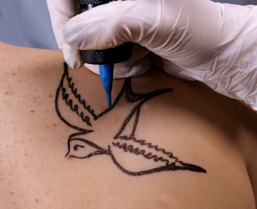 世界各国纹身师绘图燕子图片