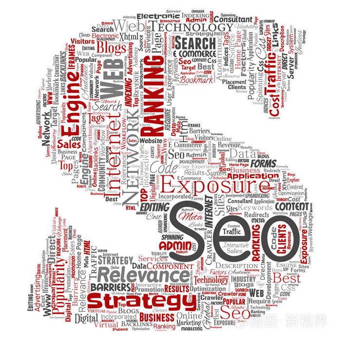 矢量概念搜索结果引擎优化排名 seo 字母字体 s 在线互联网文字云文本