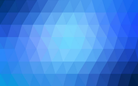 淡蓝色矢量多边形抽象背景。多边形的几何三角