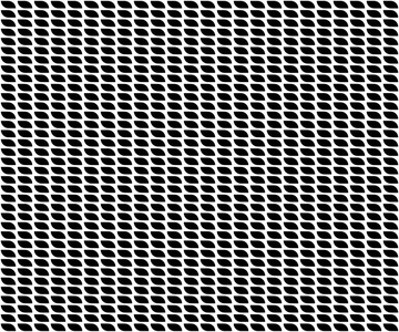 无缝黑白抽象图案的矢量波形图解