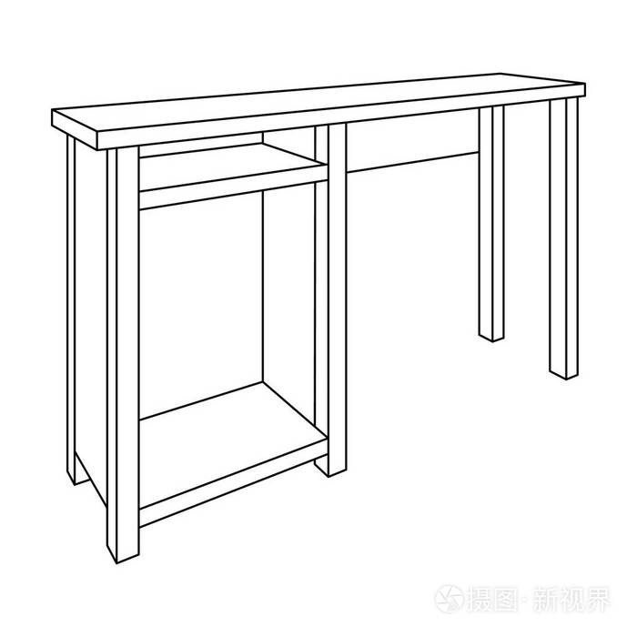 用于绘制图片的表.表与抽屉素描图 网站或应用程序的图标.