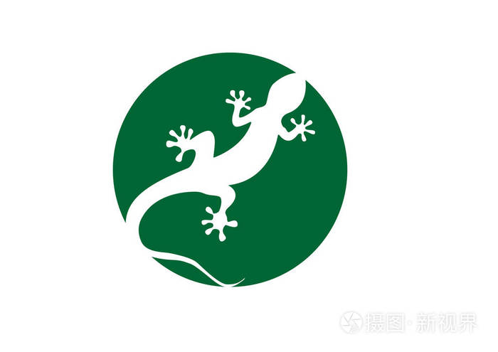 壁虎矢量图