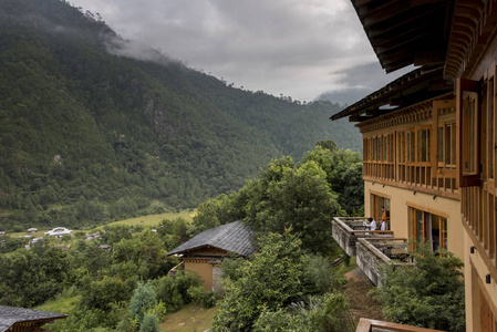 Punakha, Punakha 山谷, Punakha 区, 不丹, 有山背景的酒店