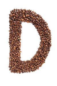 咖啡豆字母 D