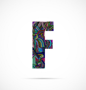 嘟嘟字母表中的字母F