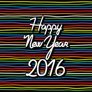 快乐新的一年 2016年刻字
