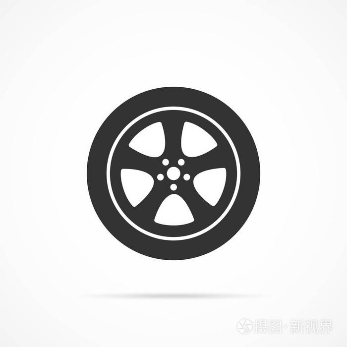 矢量图像汽车车轮图标