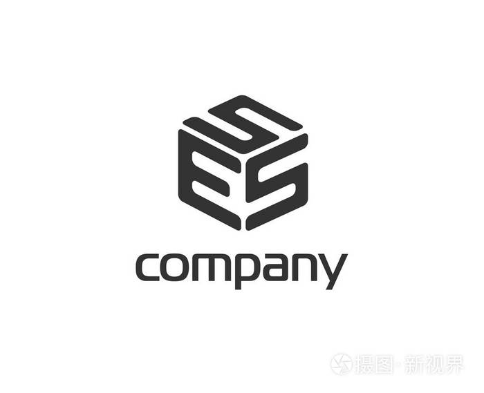 字母s徽标图标设计模板元素徽标初始字母esssesse企业信函