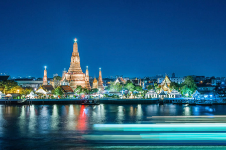 郑王庙夜观寺在曼谷，泰国