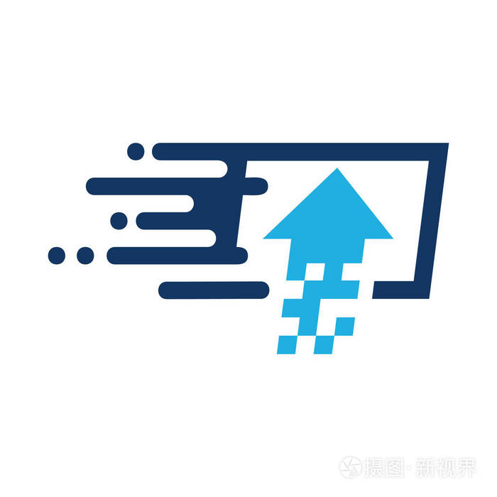 上传速度标志图标设计
