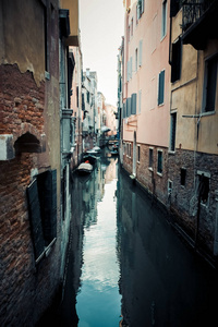 威尼斯城市的水上道路和缆车, 威尼斯的建筑, 意大利的运河, 城市景观, 历史性的欧洲, 地标